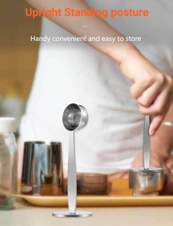 Stainless Steel Coffee Measuring Scoop with Suction Cup - Image 2
